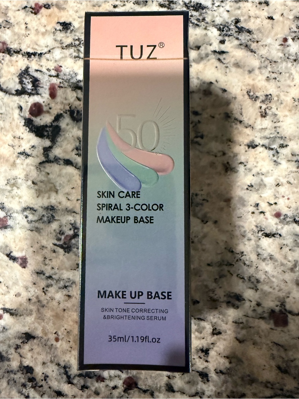 Spiral 3-Color Makeup Base — Pink, Green & Purple Color-Correcting Primer